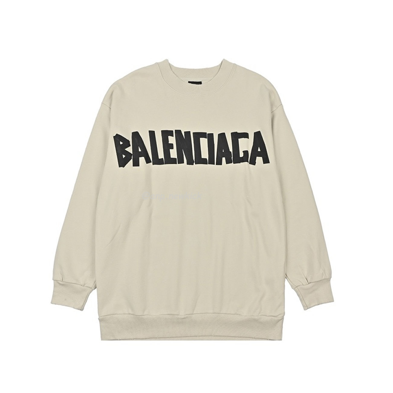 Balenciaga Floral Paper Tape Round Neck Hoodie Xs L (1) - newkick.org